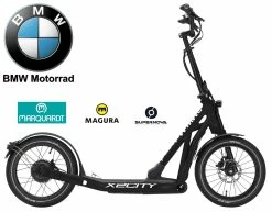 BMW X2City E-Scooter -E-Bike Store Scooter E Roller BMW X2City Pedelec black matt KW074 DDM599