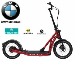 BMW X2City E-Scooter -E-Bike Store Scooter E Roller BMW X2City Pedelec metallic red rot KW074 DCMS99